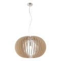 Eglo 95042 - Pendel på wire STELLATO 1xE27/60W/230V Ø 70 cm beige