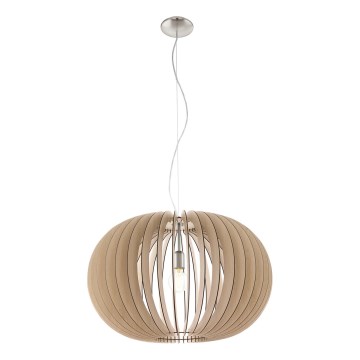 Eglo 95042 - Pendel på wire STELLATO 1xE27/60W/230V Ø 70 cm beige