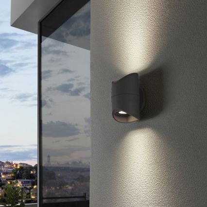 Eglo 95076 - Udendørs væglys ABRANTES 2xLED/6W/230V IP44