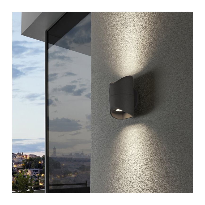 Eglo 95076 - Udendørs væglys ABRANTES 2xLED/6W/230V IP44