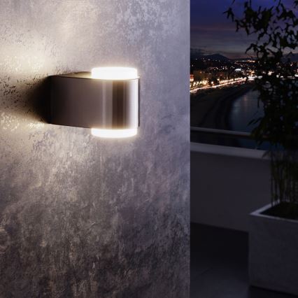 Eglo 95079 - Udendørs væglampe BRIONES 2xLED/3W/230V IP44