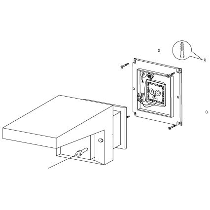 Eglo - Udendørs væglys LED/10W/230V IP54