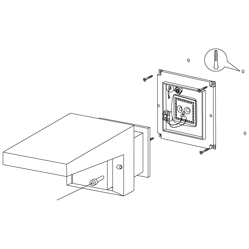 Eglo - Udendørs væglys LED/10W/230V IP54