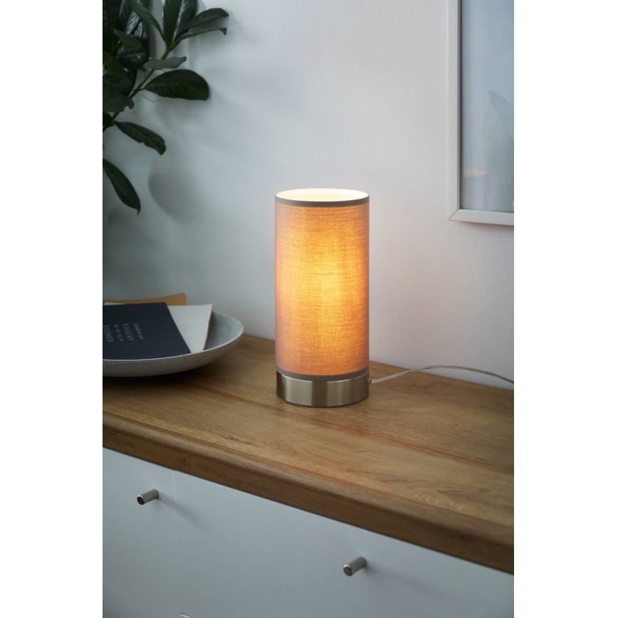 Eglo - Bordlampe dæmpbar 1xE27/40W/230V taupe