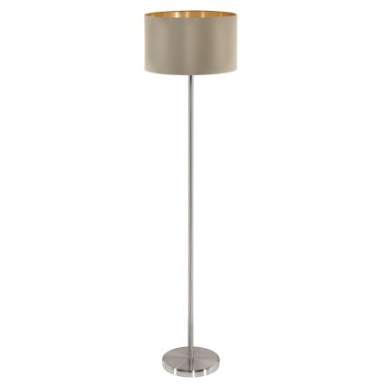 Eglo - Gulvlampe 1xE27/60W/230V taupe