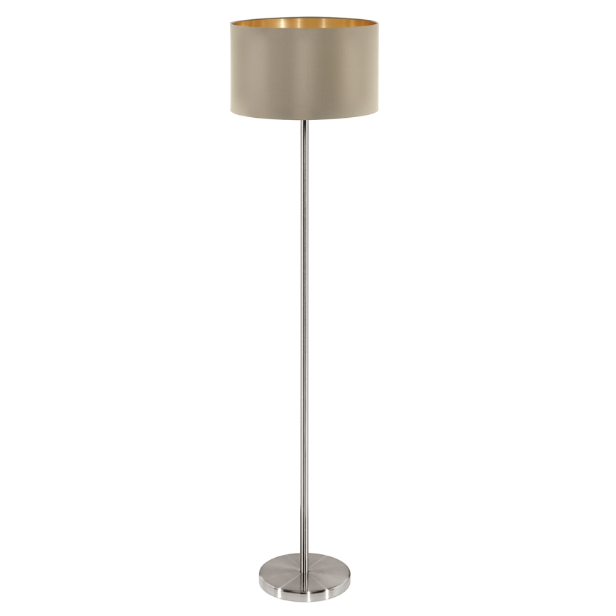 Eglo - Gulvlampe 1xE27/60W/230V taupe