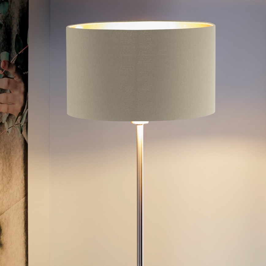 Eglo - Gulvlampe 1xE27/60W/230V taupe