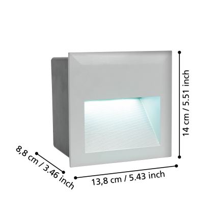 Eglo - Udendørs LED navigationslampe 1xLED/3,7W/230V IP65