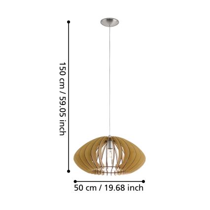 Eglo - Lysekrone 1xE27/60W/230V