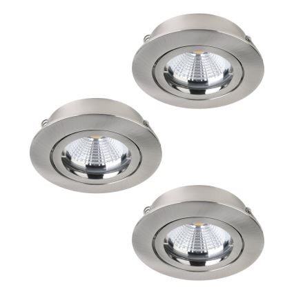 Eglo - 3x LED indbygningsspot TEDO 3xGU10-LED/5W/230V