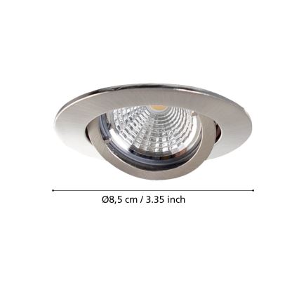 Eglo - 3x LED indbygningsspot TEDO 3xGU10-LED/5W/230V