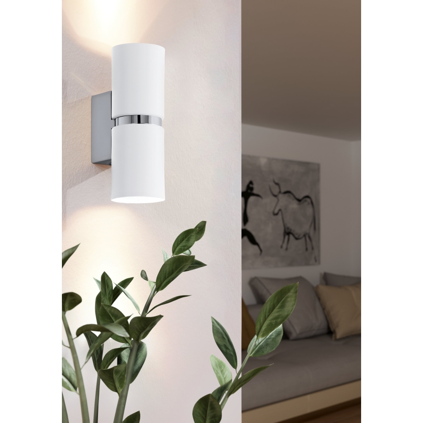 Eglo - LED væglampe 2xGU10-LED/4W/230V
