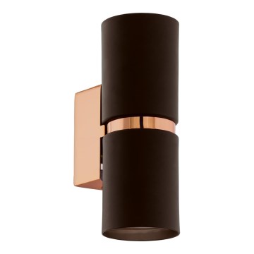 Eglo 95371 - LED væglampe PASSA 2xGU10-LED/4W/230V