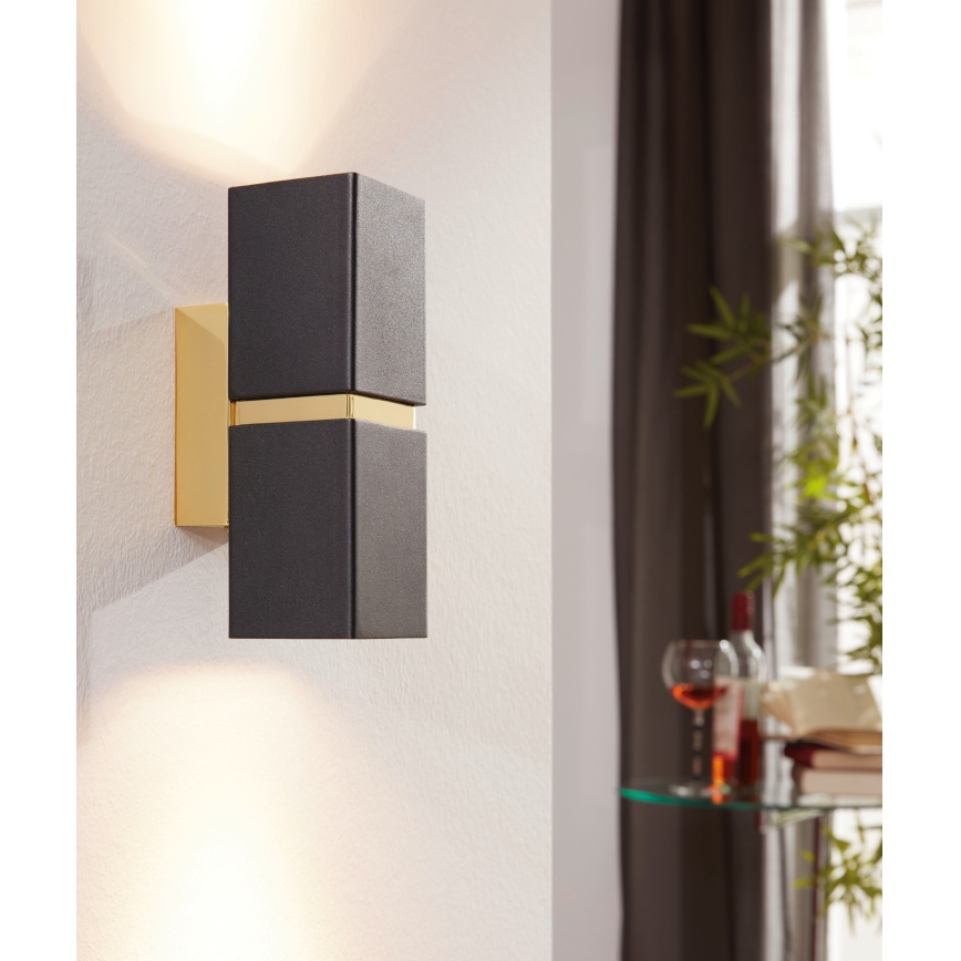 Eglo - LED væglampe 2xGU10-LED/4W/230V