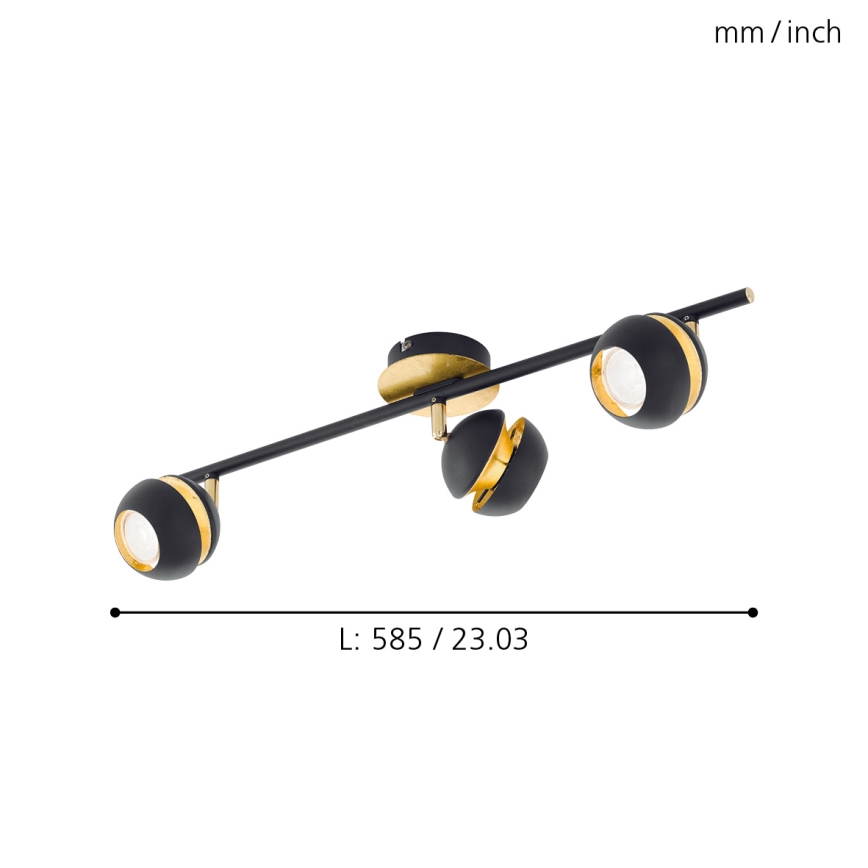 Eglo - LED spotlamper 3xGU10-LED/4W/230V