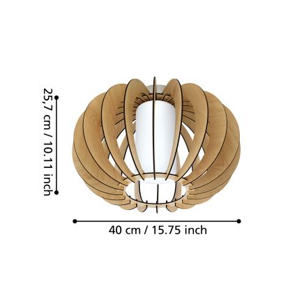 Eglo - Loftlampe 1xE27/60W/230V