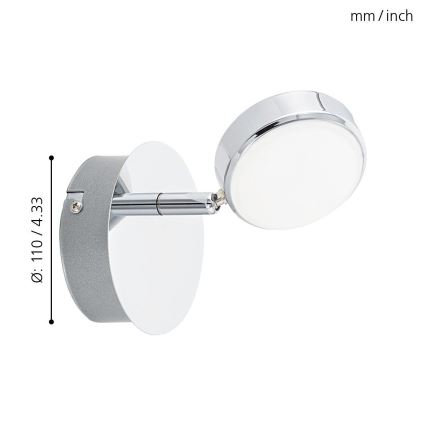 Eglo - LED-spotlampe LED/5,4W/230V