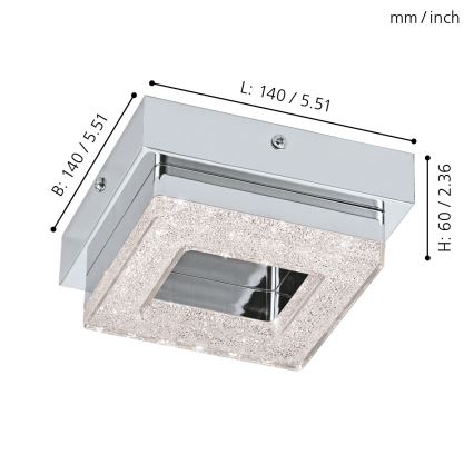 Eglo - LED loftlampe 1xLED/4W/230V
