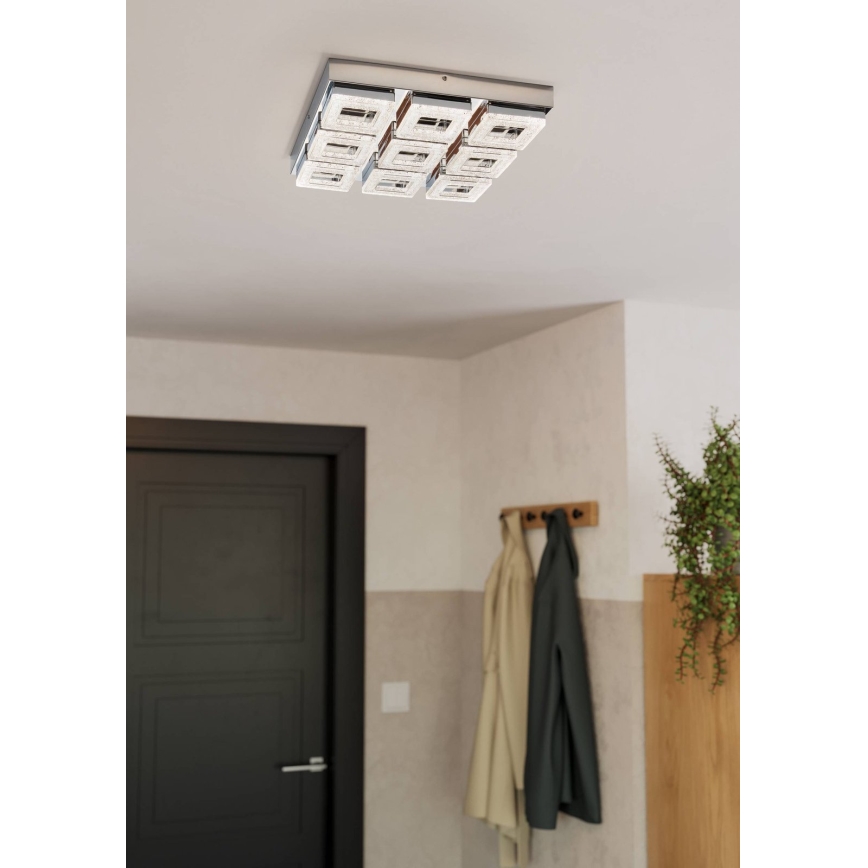Eglo 95658 - Krystal loftlampe FRADELO 9xLED/4W/230V
