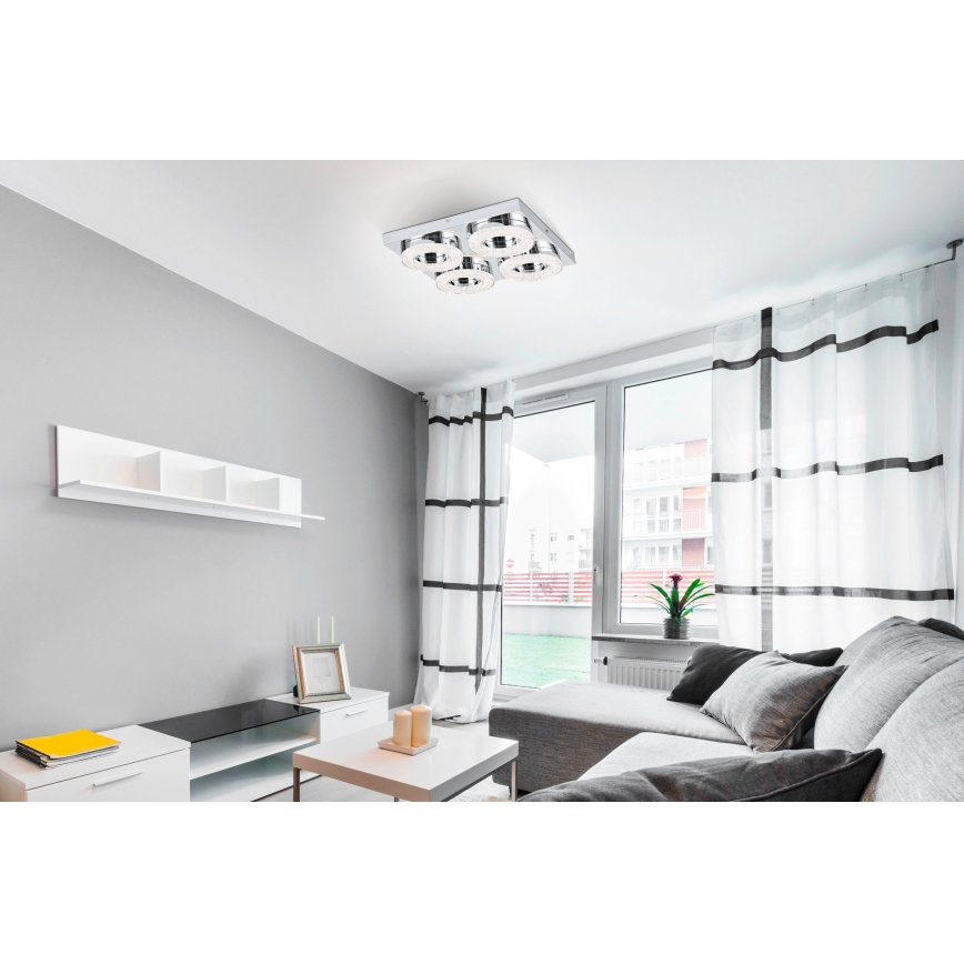 Eglo - LED loftlampe i krystal 4xLED/4W/230V
