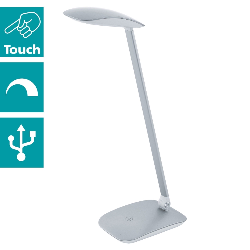 Eglo - LED lysdæmper bordlampe 1xLED/4,5W/USB