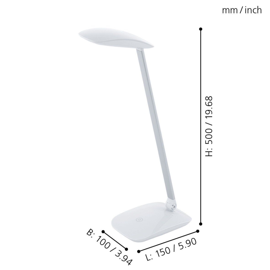Eglo - Dæmpbar LED-bordlampe LED/4,5W/12V/230V
