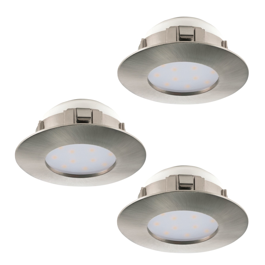 Eglo - 3x LED indbygningslampe PINEDA 1xLED/4,9W/230V