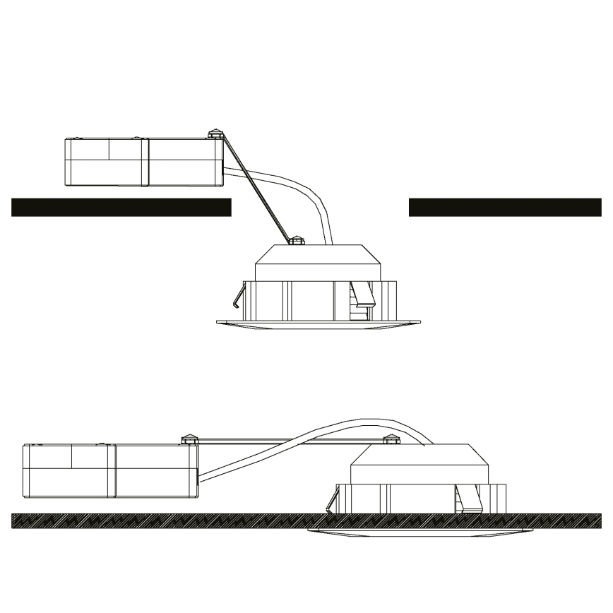 Eglo - Sæt med 3 LED-indbygningsspots PINEDA LED/4,9W/230V