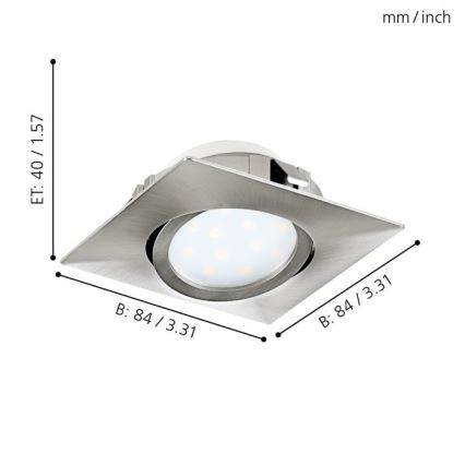 Eglo - SÆT 3x LED hængende loftslampe PINEDA 1xLED/4,9W/230V