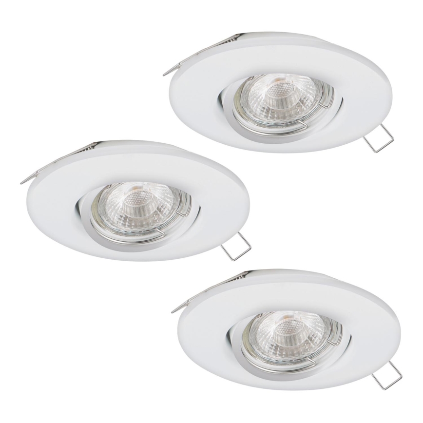 Eglo 95895 - 3x LED indbygningslampe PENETO 1 1xGU10-LED/3W/230V