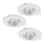 Eglo 95895 - 3x LED indbygningslampe PENETO 1 1xGU10-LED/3W/230V