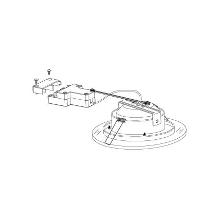 Eglo - LED indbygningslampe 1xLED/11W/230V