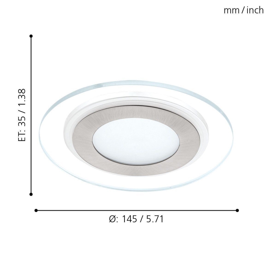 Eglo - LED indbygningslampe LED/11W/230V