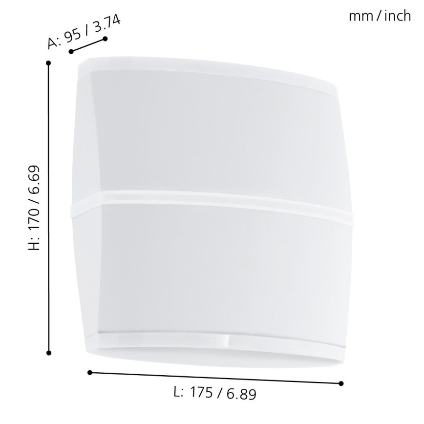 Eglo - Udendørs LED væglampe 2xLED/6W IP44