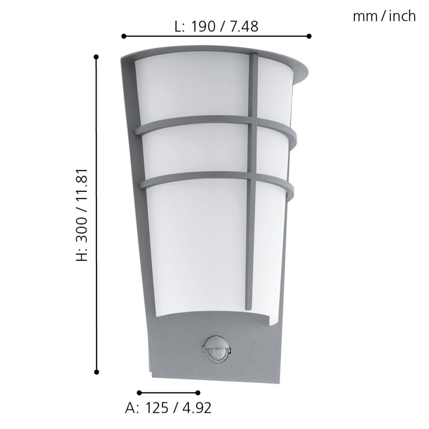Eglo - Udendørs LED væglampe med sensor 2xLED/2,5W IP44