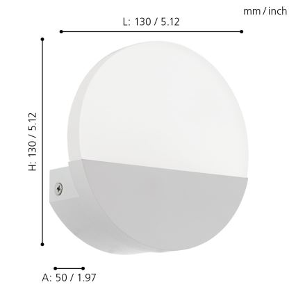 Eglo - LED væglampe 1xLED/4,5W/230V