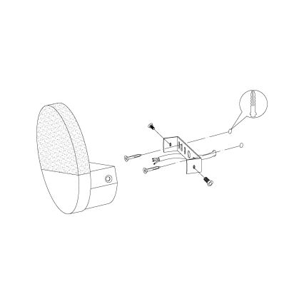 Eglo - LED væglampe 1xLED/4,5W/230V