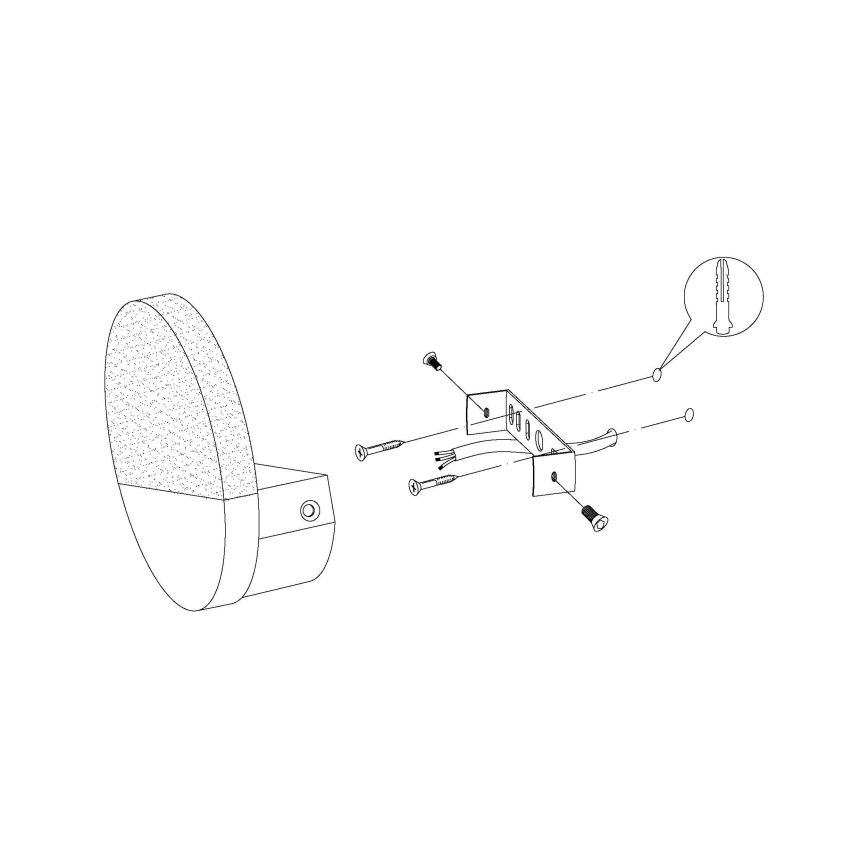 Eglo - LED væglampe 1xLED/4,5W/230V
