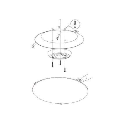 Eglo - LED loftsbelysning LED/11W/230V