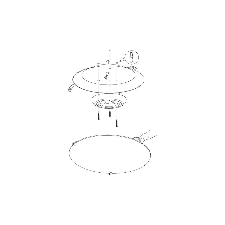 Eglo - LED loftsbelysning LED/11W/230V