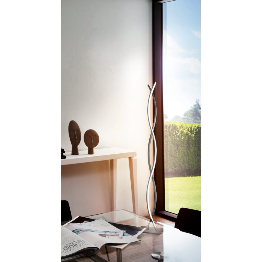Eglo - LED gulvlampe LED/36W/230V blank krom