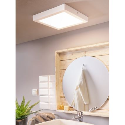 Eglo 96169 - LED loftlampe til badeværelse FUEVA 1 LED/22W/230V IP44 30x30 cm