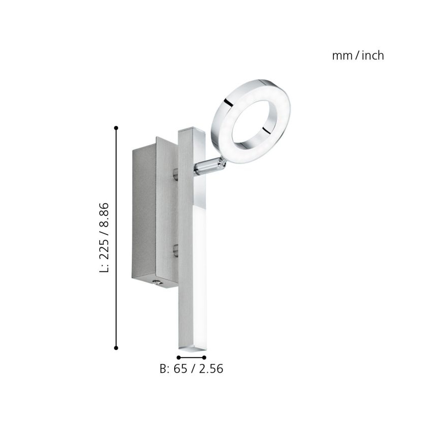 Eglo - Spotlys 1xLED/3,2W + 1xLED/2,2/230V