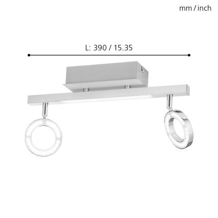 Eglo - Spotlys 2xLED/3,2W + LED/3,3/230V