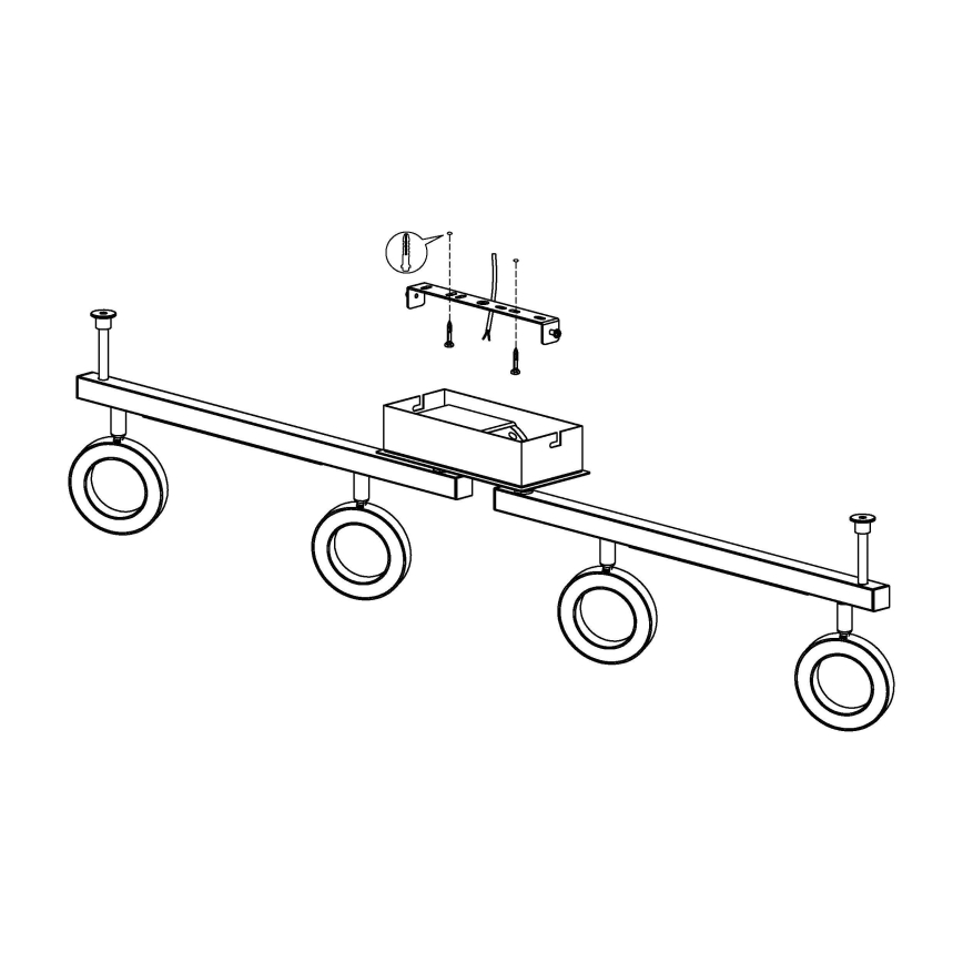 Eglo - Spotlampe 4xLED/3,2W + 2xLED/3,3/230V