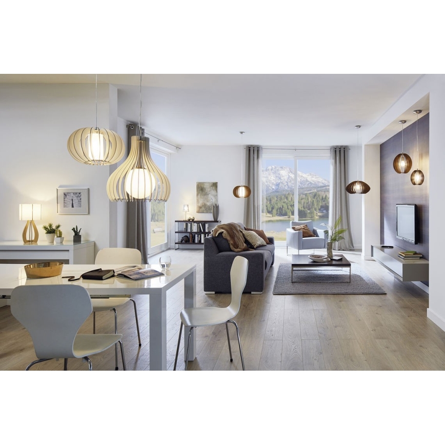 Eglo 96213 - Lysekrone TINDORI 1xE27/60W/230V