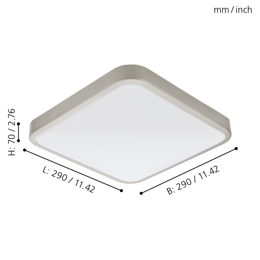 Eglo 96231 - LED loftlampe til badeværelset MANILVA LED/16W/230V IP44