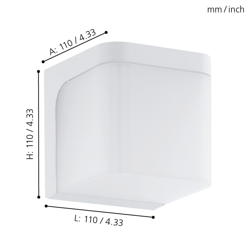 Eglo - Udendørs LED væglampe LED/4,9W/230V IP44