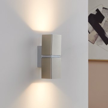 Eglo 96264 - LED-væglampe PASSA 2xGU10/2,8W/230V, firkantet