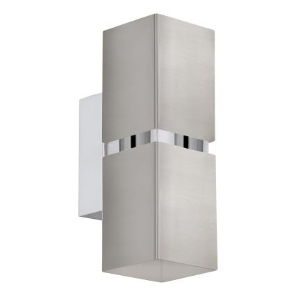 Eglo 96264 - LED-væglampe PASSA 2xGU10/2,8W/230V, firkantet
